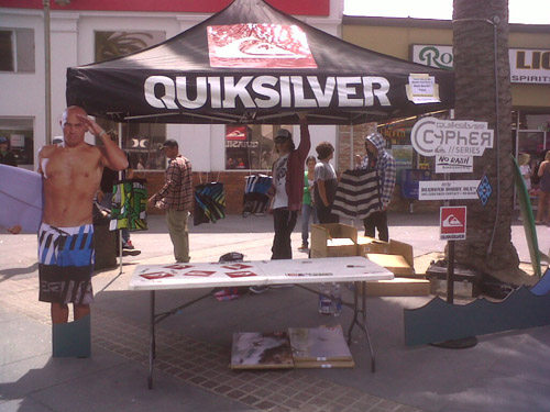 Calm Before The Storm At Quiksilver Cypher Tent
