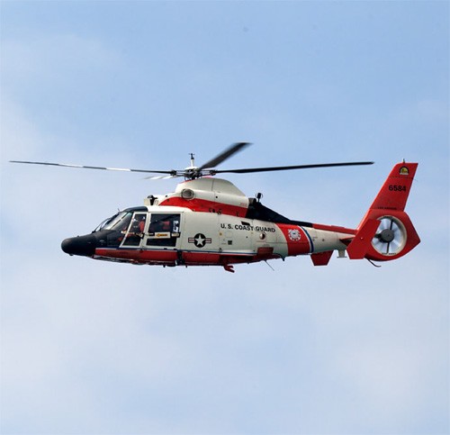 U.S. Coast Guard Helicopter Flyover