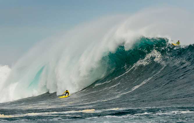 When it comes to big waves, local knowledge goes a really long way. Hometown here Ramon Navarro.