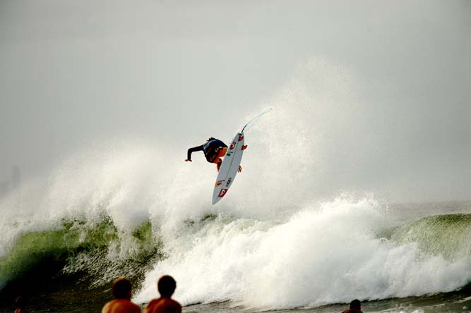 Leo stuck this big backside rotator.