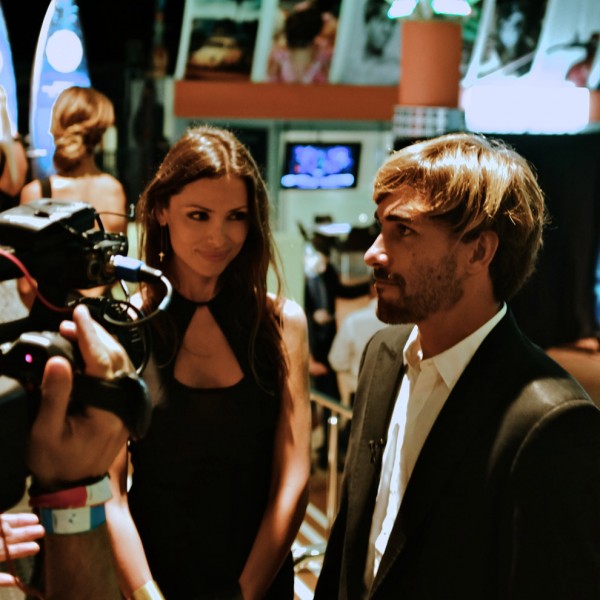 Aritz with his girlfriend Almudena Fernandez
