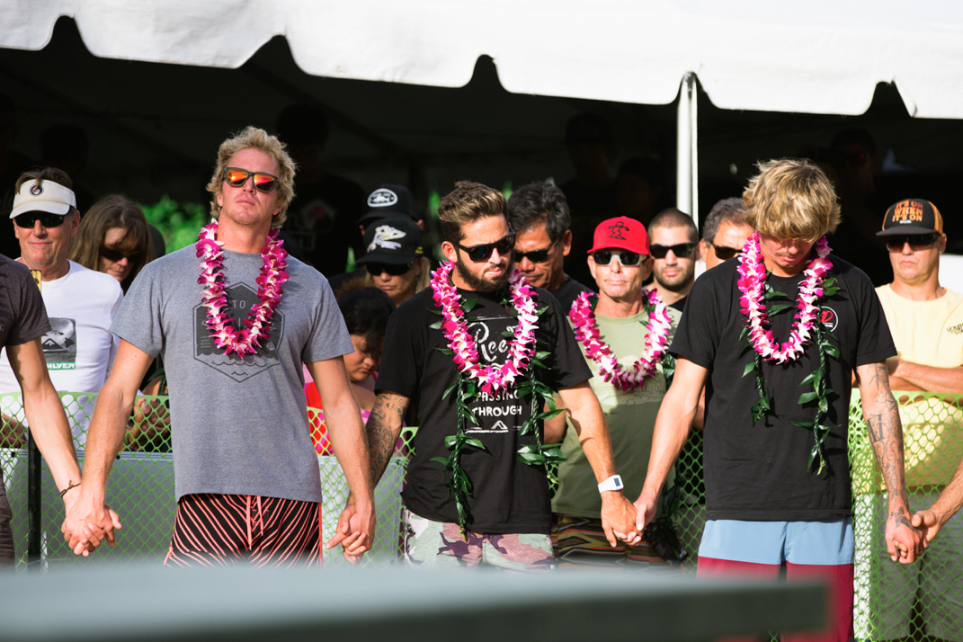 quiksilver eddie aikau opening ceremony memory award 30th turns players its surf