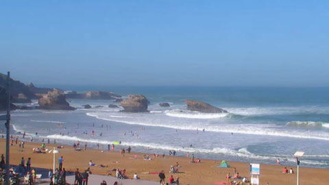 Webcam Biarritz Live La Grande Plage Quiksilver