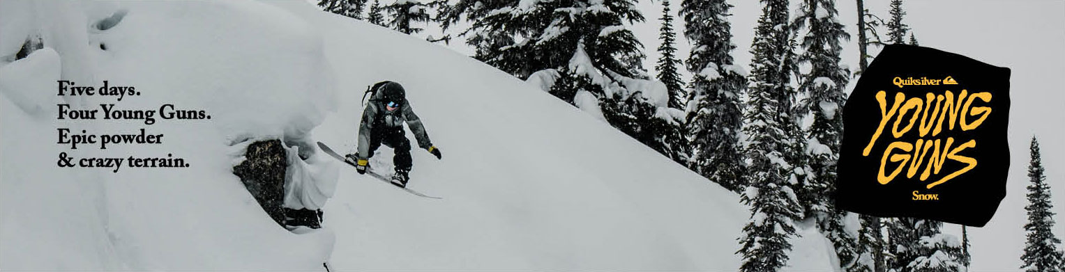 Five days. Four Young Guns. Epic powder & crazy terrain. 